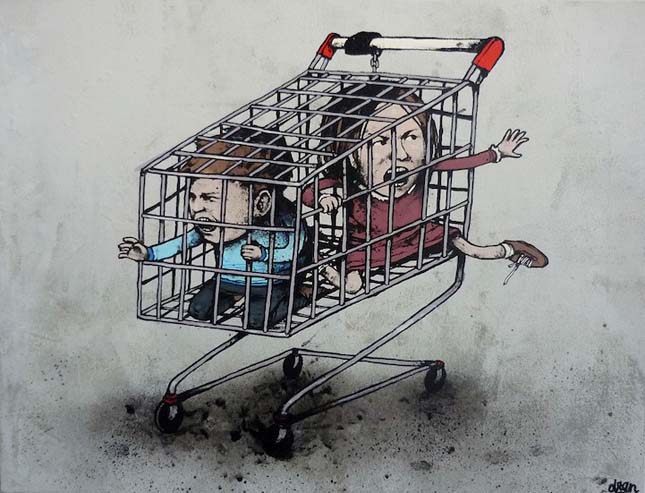Dran - Francia streetart művész alkotásai