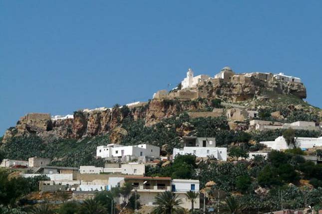 Takrouna kis falu, Tunézia
