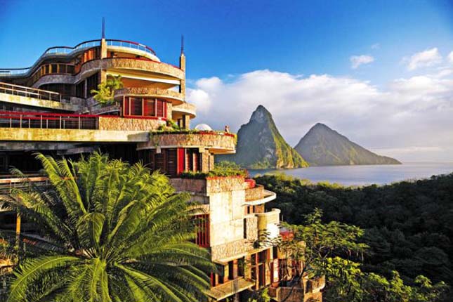 Jade Mountain Hotel, St. Lucia Kelet Karib-tenger