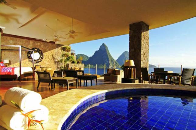 Jade Mountain Hotel, St. Lucia Kelet Karib-tenger