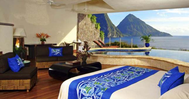 Jade Mountain Hotel, St. Lucia Kelet Karib-tenger