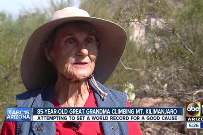 85 évesen mászta meg a Kilimandzsárót