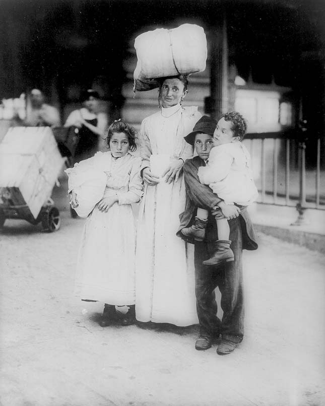 Lewis Hine, amerikai bevándorlók