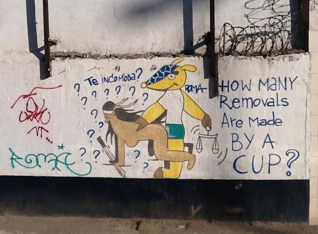 FIFA ellenes graffitik Brazíliában