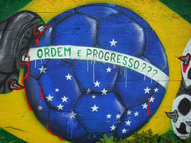 FIFA ellenes graffitik Brazíliában