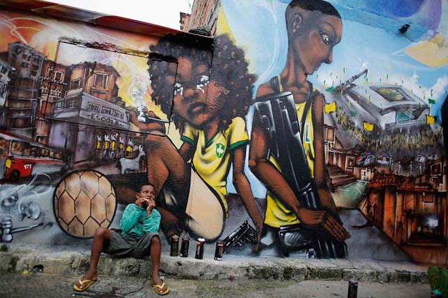 FIFA ellenes graffitik Brazíliában