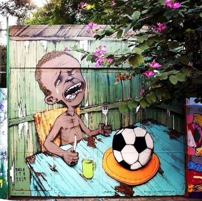 FIFA ellenes graffitik Brazíliában