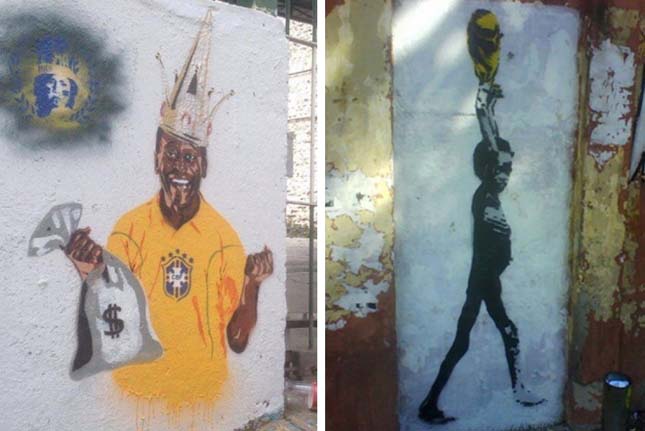 FIFA ellenes graffitik Brazíliában