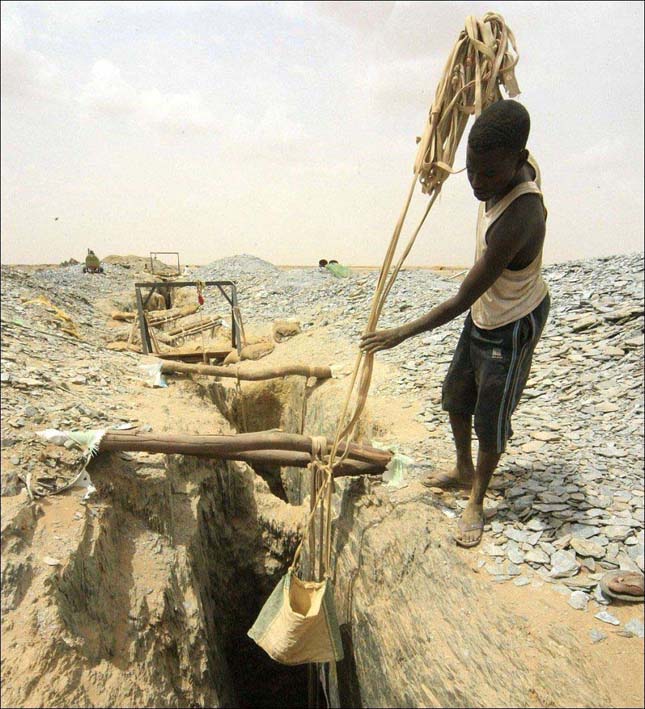 Aranybányászat Dél-szudánban