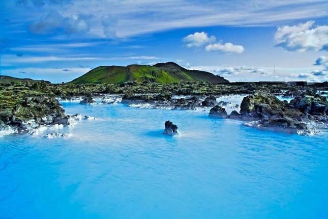 A Blue Lagoon strand Izlandon