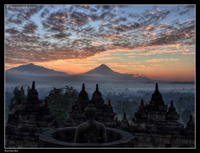 Borobudur buddhista templomegyüttes, Indonézia