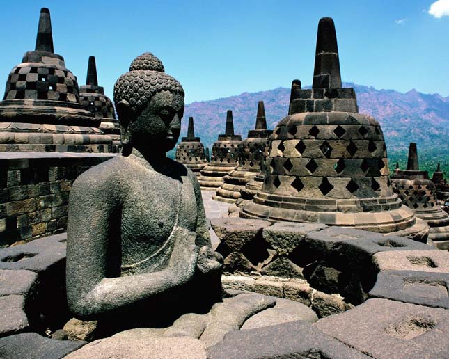 Borobudur buddhista templomegyüttes, Indonézia