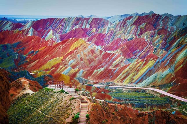 Danxia, színes kínai tájak