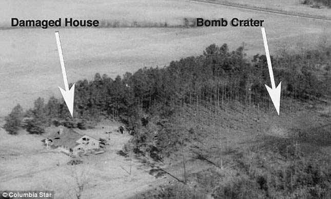 Atombomba hullott Dél-karolinára