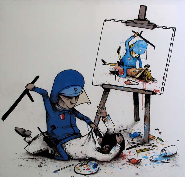 Dran - Francia streetart művész alkotásai