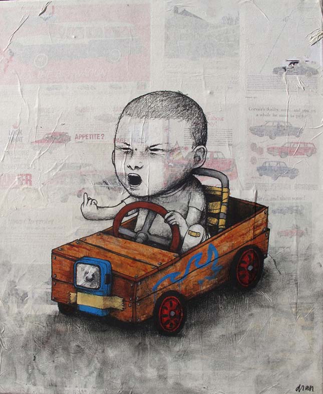 Dran - Francia streetart művész alkotásai