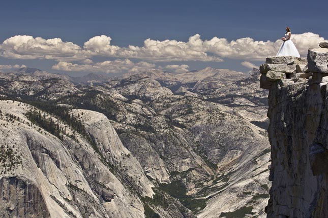 Esküvői fotózás a Half Dome-on