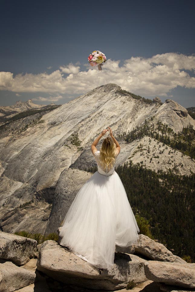 Esküvői fotózás a Half Dome-on