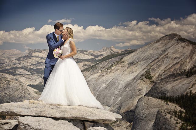 Esküvői fotózás a Half Dome-on