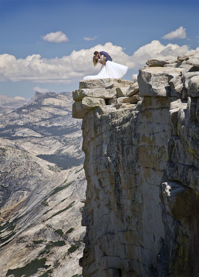 Esküvői fotózás a Half Dome-on