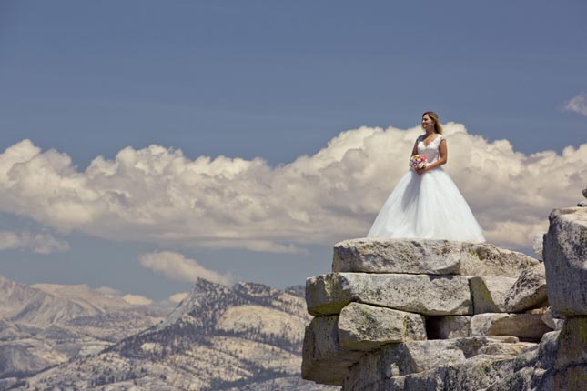 Esküvői fotózás a Half Dome-on