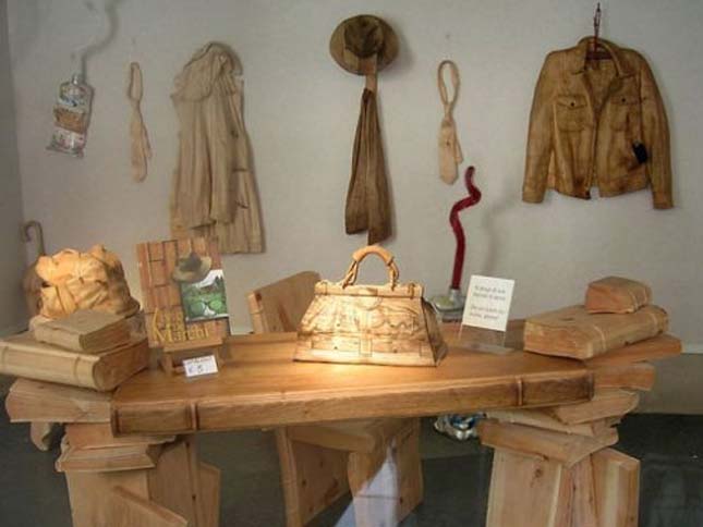 Livio De Marchi fából készült alkotásai