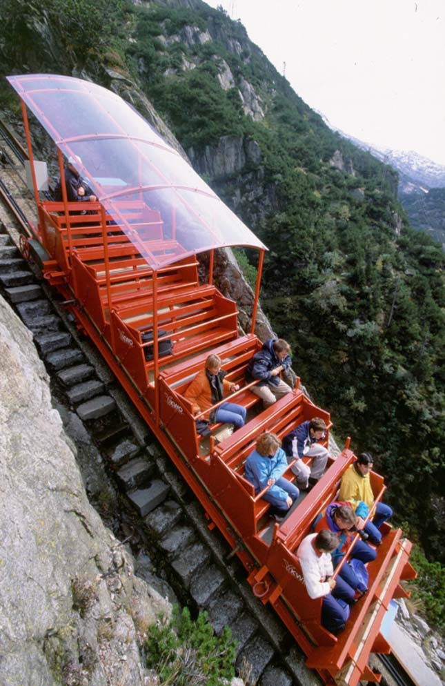 Gelmerbahn, a világ legmerdekebb siklója