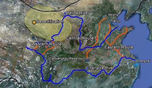 Gigantikus csatornarendszer Kínában