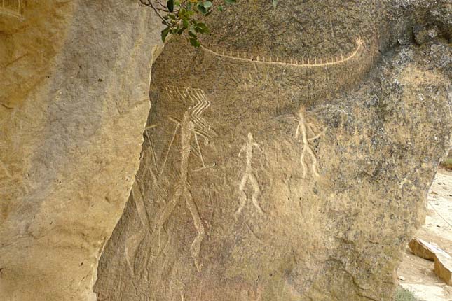 Gobusztán ősi sziklarajzai