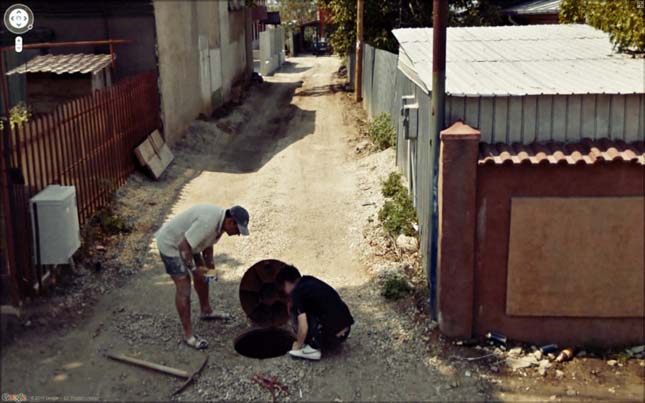 Google Streetview érdekes jelenetei