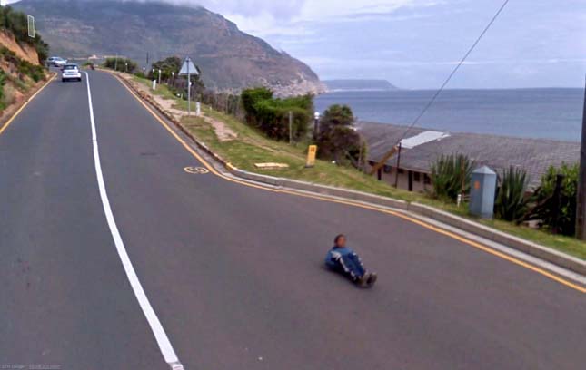 Google Streetview érdekes jelenetei