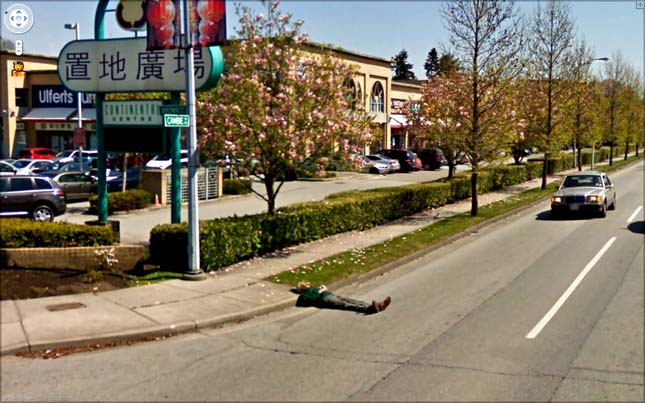 Google Streetview érdekes jelenetei