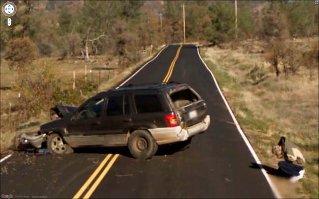 Google Streetview érdekes jelenetei