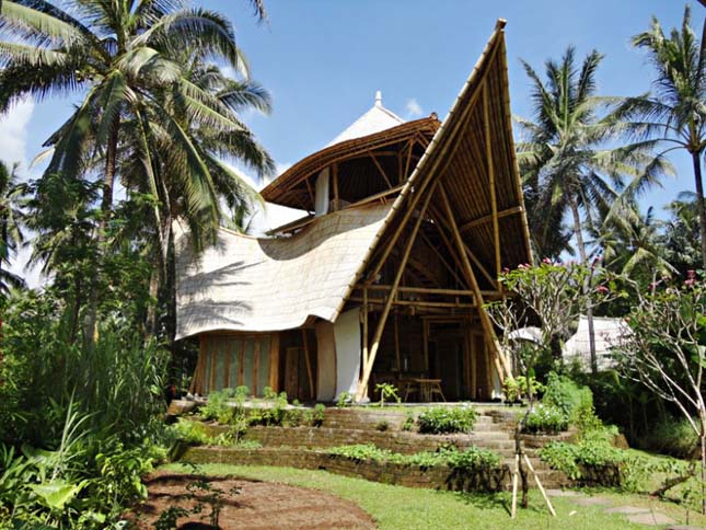 Green village, bambuszházak Balin
