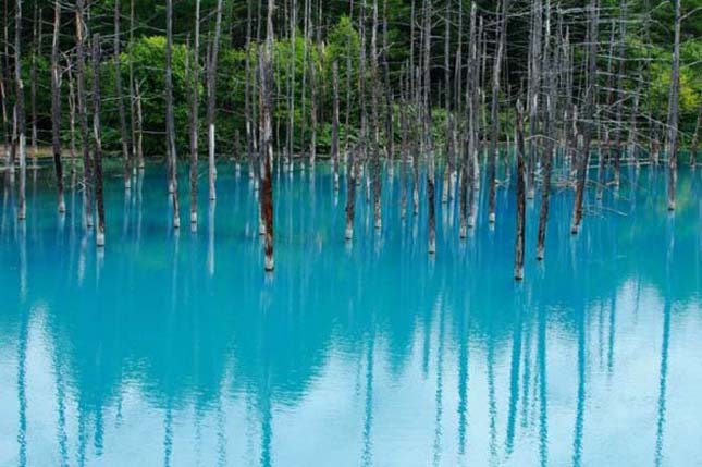 Kék tó Hokkaido városában