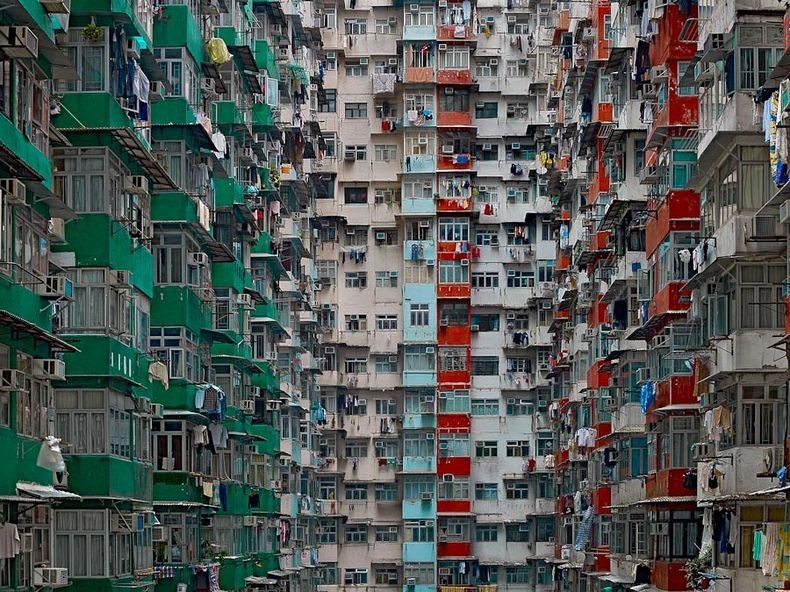 Hatalmas hong kongi lakótelepek