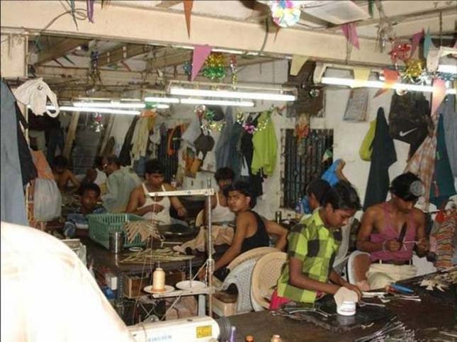 Cipőgyár Indiában