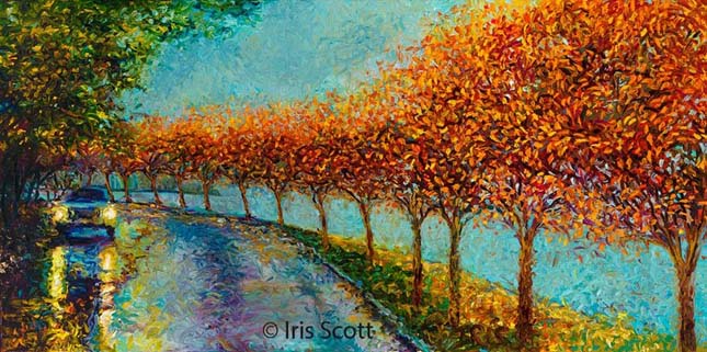 Iris Scott ujjal festett festményei