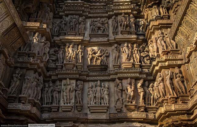 Khajuraho - A Káma-Szura templom