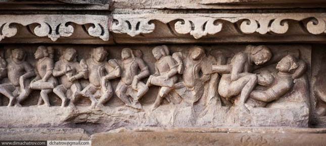 Khajuraho - A Káma-Szura templom