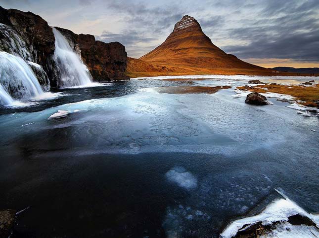 Kirkjufell hegy Izlandon