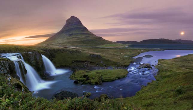 Kirkjufell hegy Izlandon