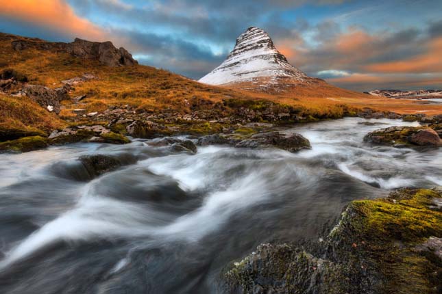 Kirkjufell hegy Izlandon