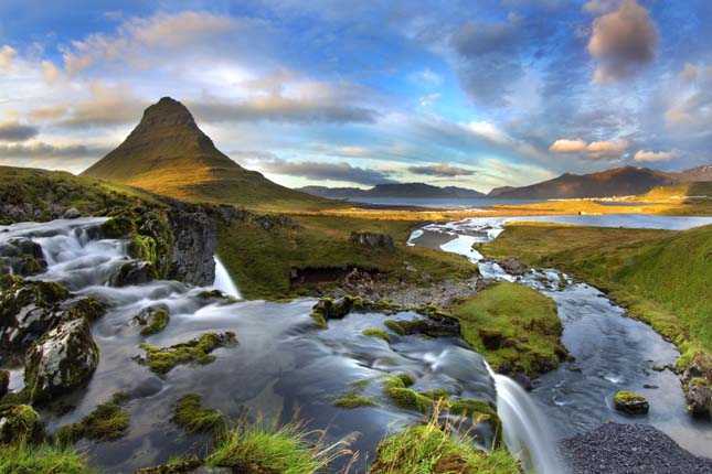 Kirkjufell hegy Izlandon