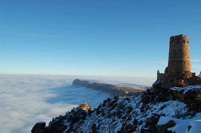 Ködben úszó Grand Canyon