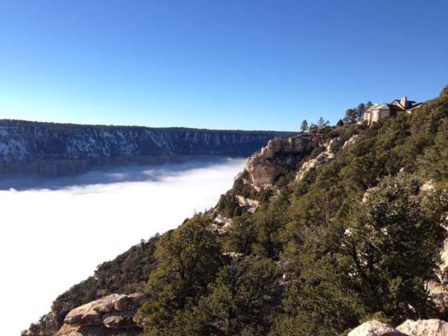 Ködben úszó Grand Canyon