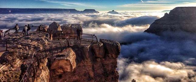 Ködben úszó Grand Canyon