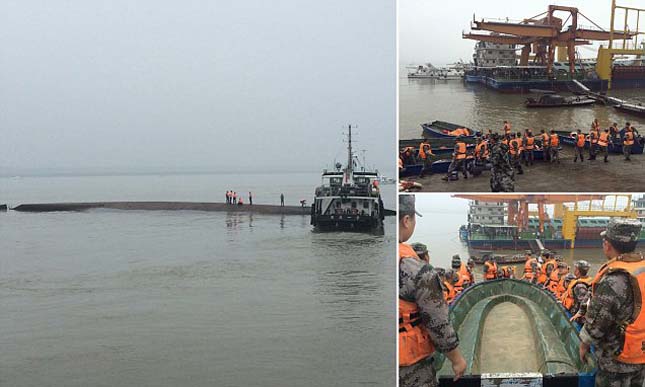 Hajó katasztrófa a Jangcén