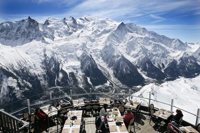 Le Panoramic étterem, Chamonix, Franciaország