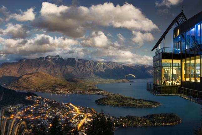 Skyline étterem, Queenstown, Új-Zéland